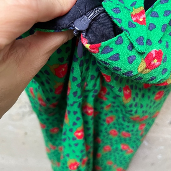 ZARA Trafaluc Collection Romper, Green Floral, XS - Picture 6 of 13